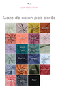 Trousse maquillage - petit vanity matelassée - Gaze de coton à pois doré au choix - SUR COMMANDE