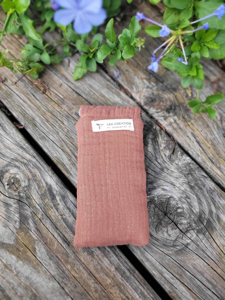 Etui à lunettes coton Bio scintillante - L&A Création