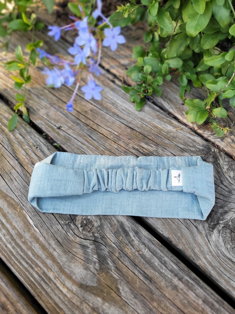 Bandeau cheveux en coton scintillant  -couleur au choix 