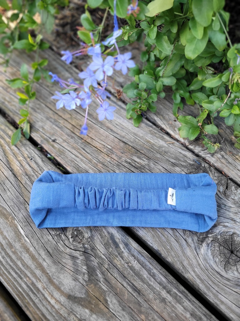 Bandeau cheveux en coton scintillant  -couleur au choix 