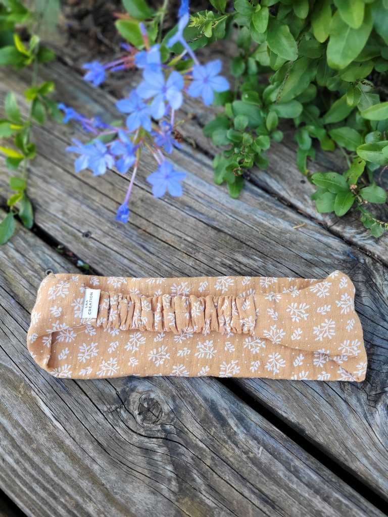 bandeau cheveux en gaze de coton Bio