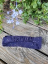 Bandeau cheveux en gaze de coton à pois dorés  -couleur au choix 