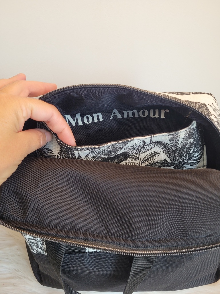 Lunch Bag Isotherme - coton imprimé et imperméable - PERSONNALISABLE - SUR COMMANDE 