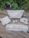 KIT cadeau : Trousse maquillage + 4 lingettes + 1 barrette + 1 chouchou + 1 bandeau - en gaze de coton Liberty -  BIO au choix 