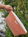 Pochette Ipad - Tablette - velours côtelé et coton - couleur au choix - PERSONNALISABLE - SUR COMMANDE
