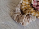 Chouchou scrunchie vichy tout doux coton bio L&A Création