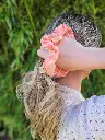 Chouchou scrunchie vichy tout doux coton bio L&A Création