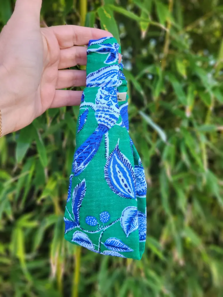 bandeau cheveux en gaze de coton Bio