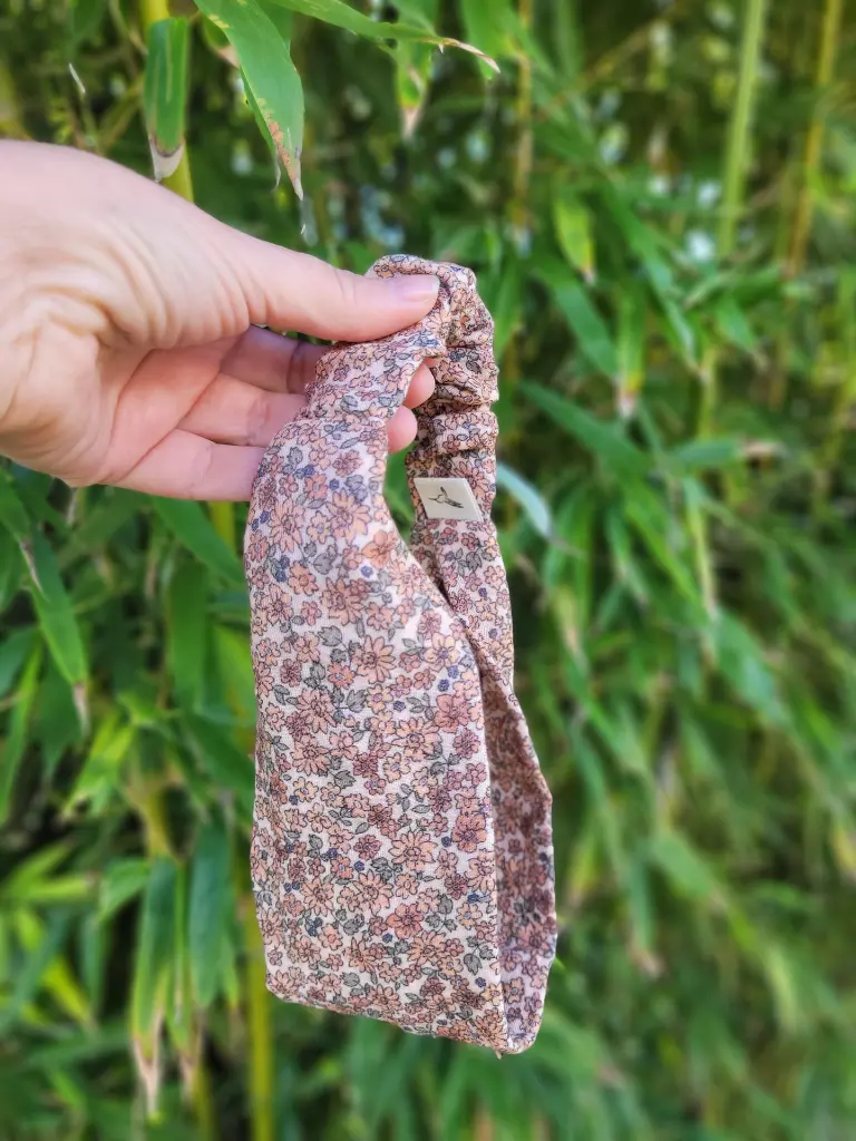 bandeau cheveux en gaze de coton Bio