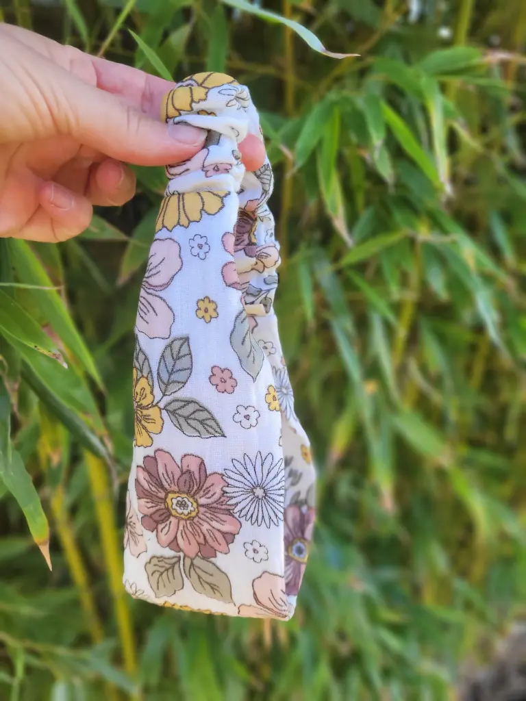 bandeau cheveux en gaze de coton Bio