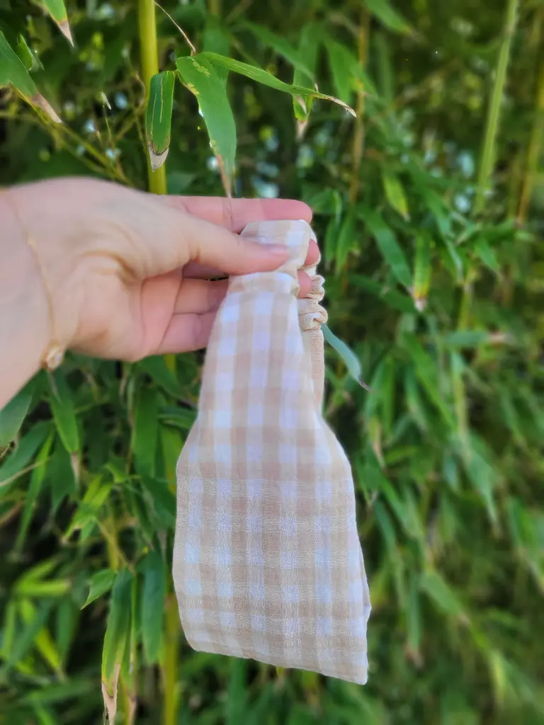 Bandeau cheveux carreaux vichy