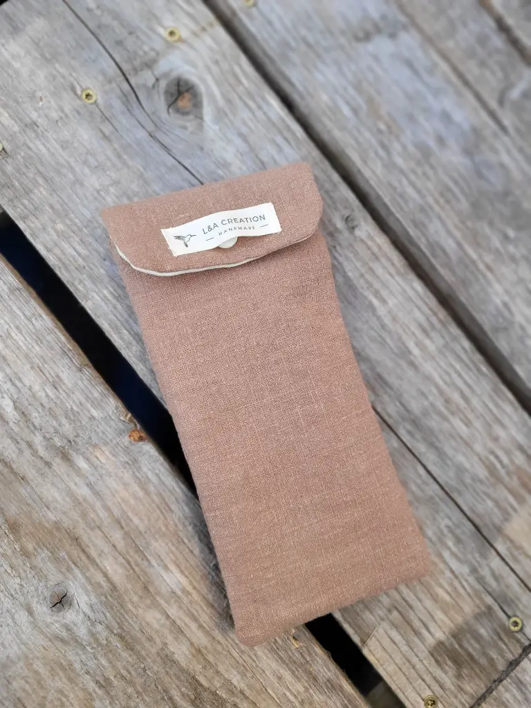 Etui à brosse à dent en lin, imperméable