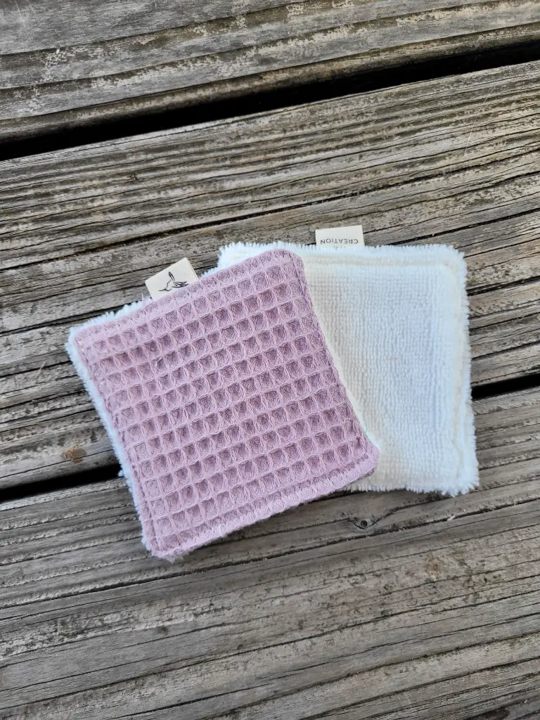 lingettes cotons démaquillants lavables