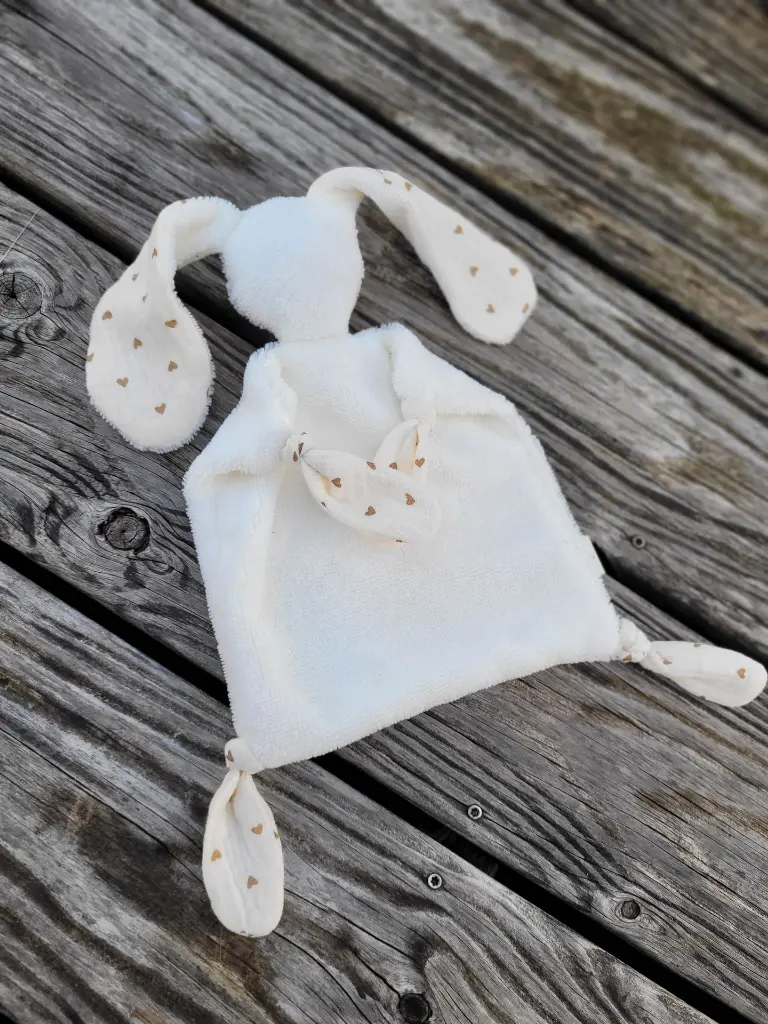 Doudou lapin personnalisable bébé - cadeau naissance