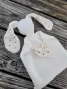 Doudou lapin personnalisable bébé - cadeau naissance