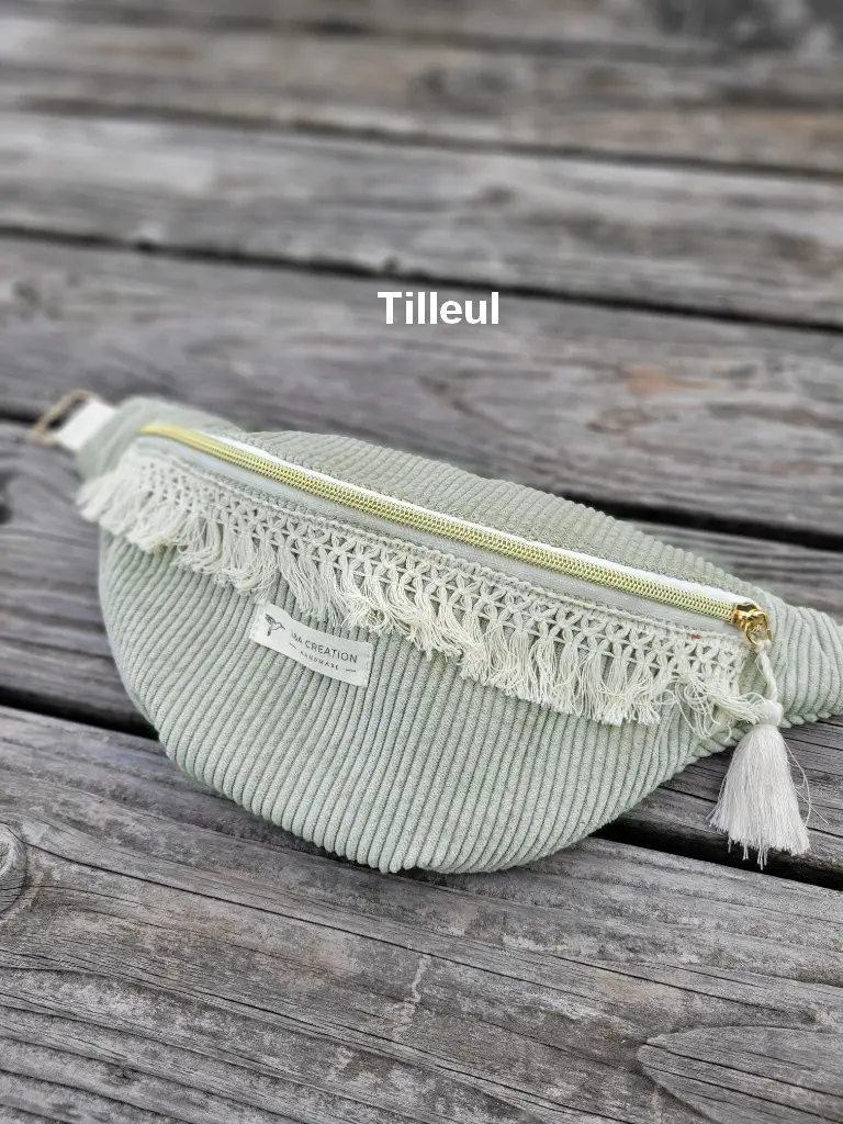sac banane en velours côtelé  style bohème L&A Création