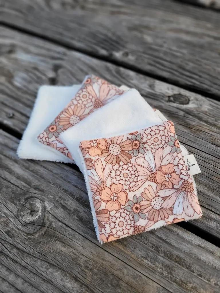 Lingettes coton démaquillant lavable Bio