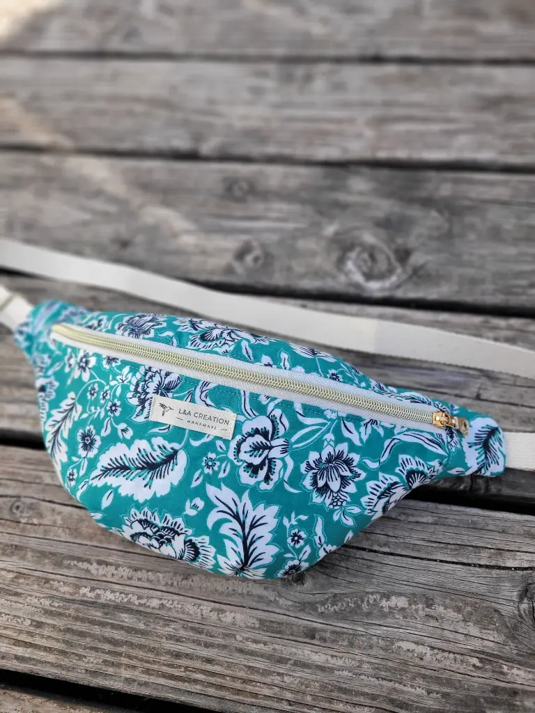 Sac banane coton imprimé coloré