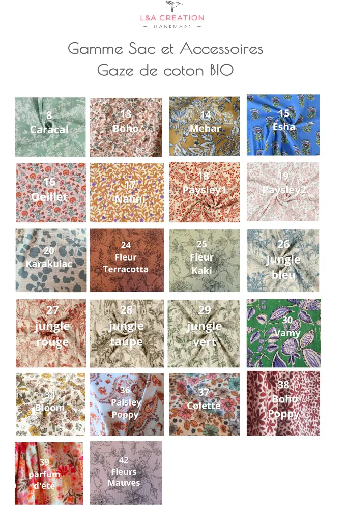 2025 gaze coton sac banane + étui lunettes + porte monnaie.webp