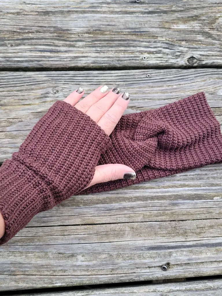 Ensemble bandeau et mitaines