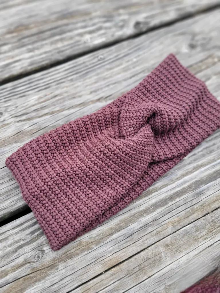 Bandeau cheveux en lainage torsadé