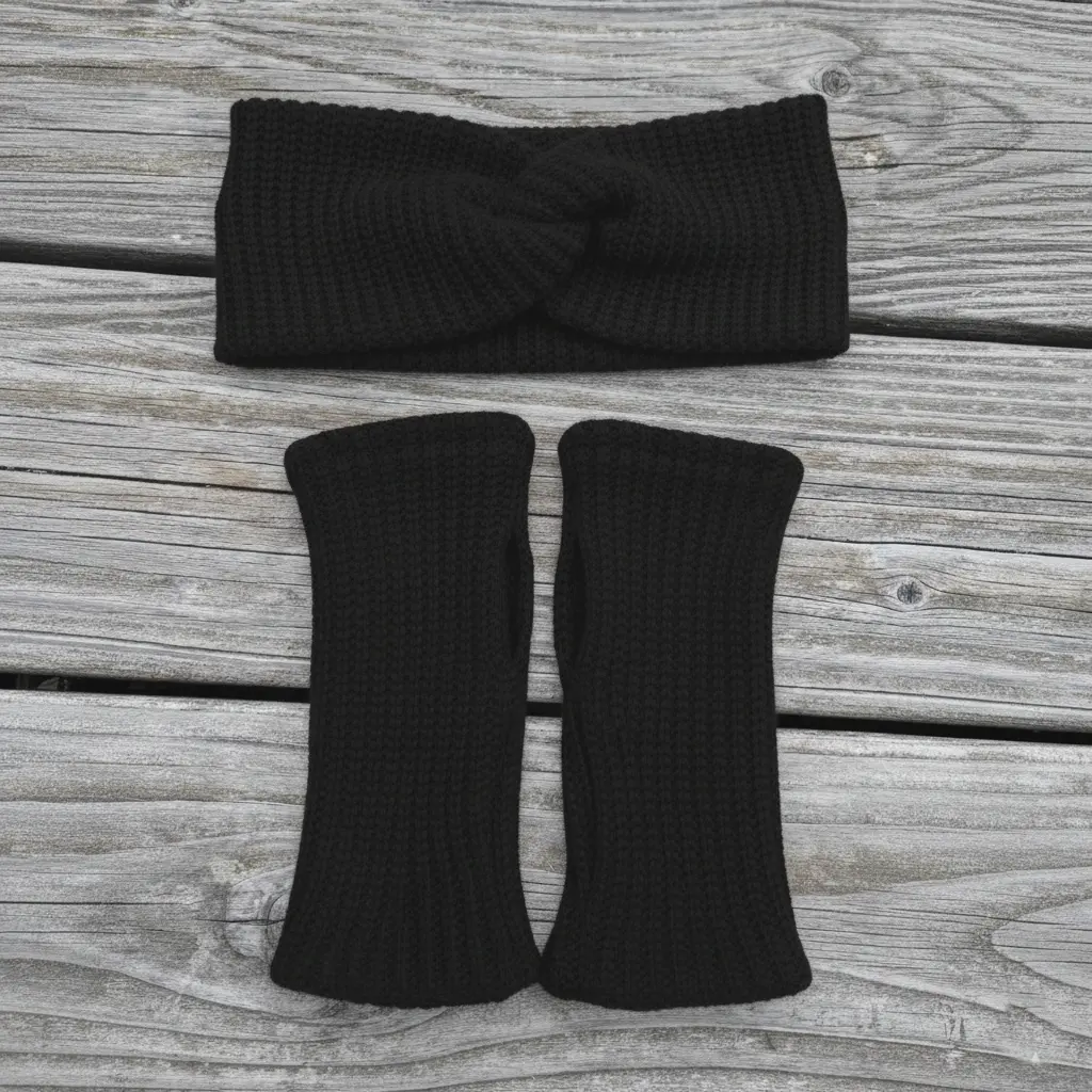 Ensemble bandeau et mitaines