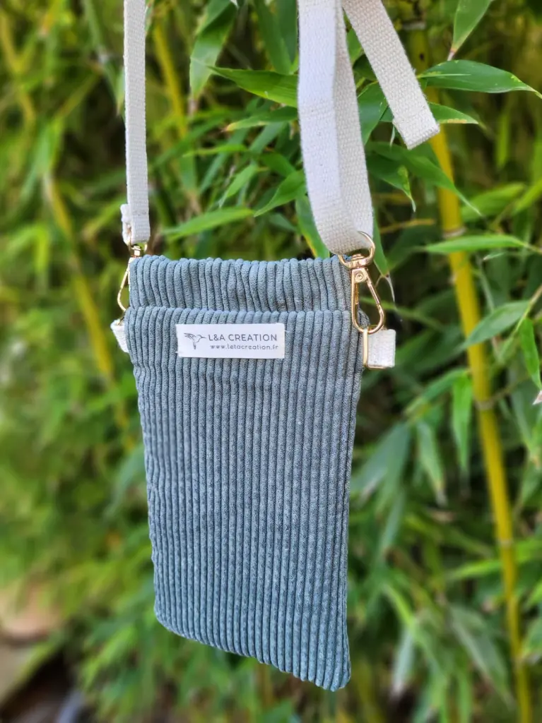 Pochette pour téléphone velours L&A Création