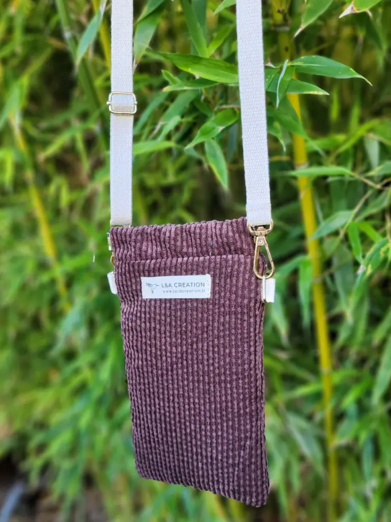 Pochette pour téléphone velours L&A Création
