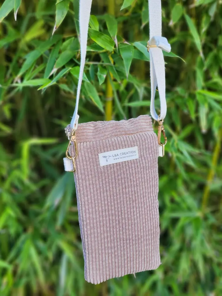 Pochette pour téléphone velours L&A Création