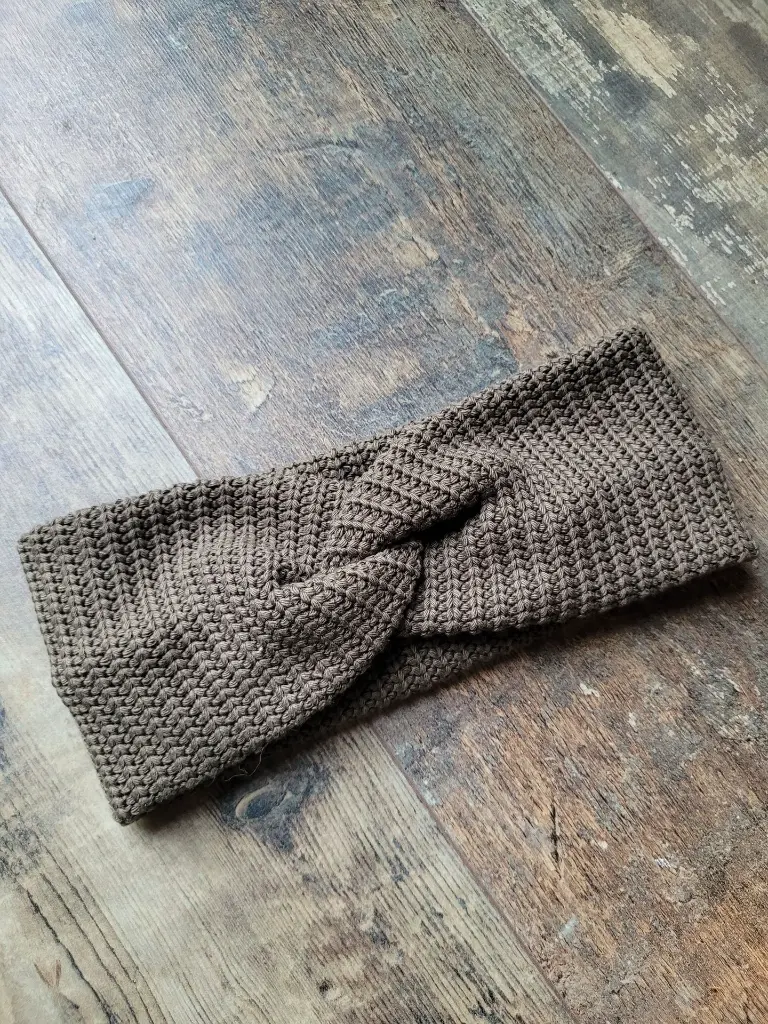 Bandeau cheveux en lainage torsadé