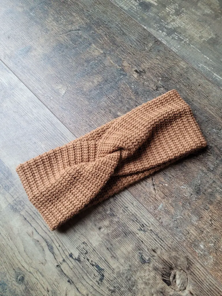 Bandeau cheveux en lainage torsadé