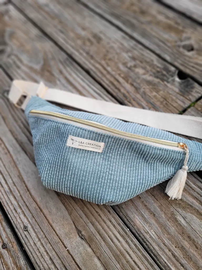sac banane en velours côtelé  style bohème L&A Création