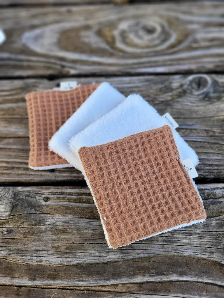 lingettes cotons démaquillants lavables