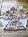 serviette turban pour cheveux - gaze coton bio et bambou - L&A Création
