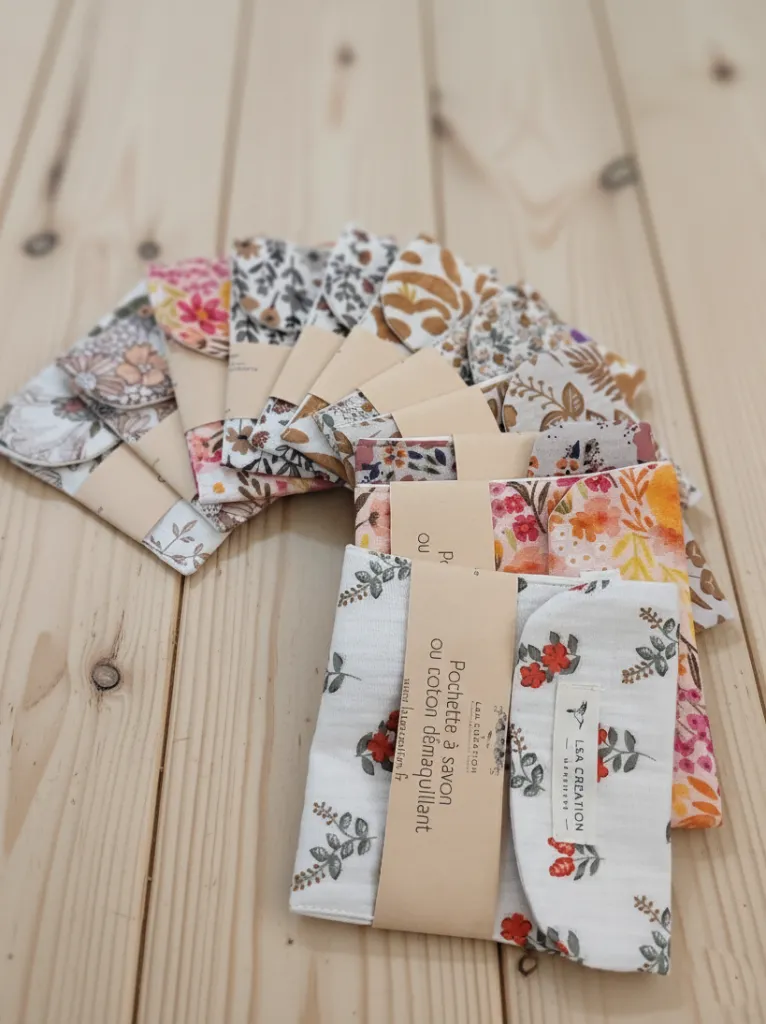 Pochette étui à savon ou lingettes - imperméable