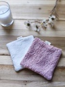 lingette coton démaquillant Eponge rose BIO