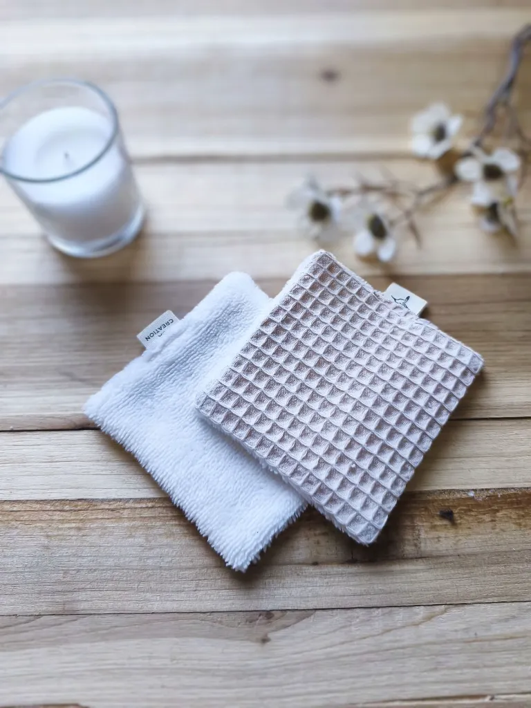 lingettes coton démaquillant bio ultra doux en bambou routine skincare