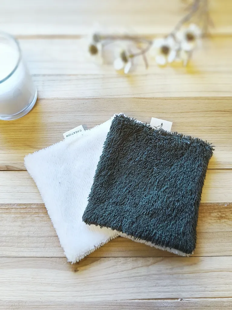 lingette coton démaquillant Eponge jaune pale BIO