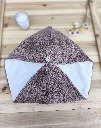 serviette cheveux taupe beige