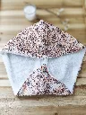 serviette turban pour cheveux - gaze coton bio et bambou - L&A Création
