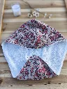 serviette turban pour cheveux - gaze coton bio et bambou - L&A Création