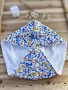 serviette turban pour cheveux - gaze coton bio et bambou - L&A Création