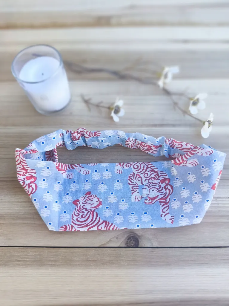 Bandeau cheveux tissu indien HandBlock Print L&A Création