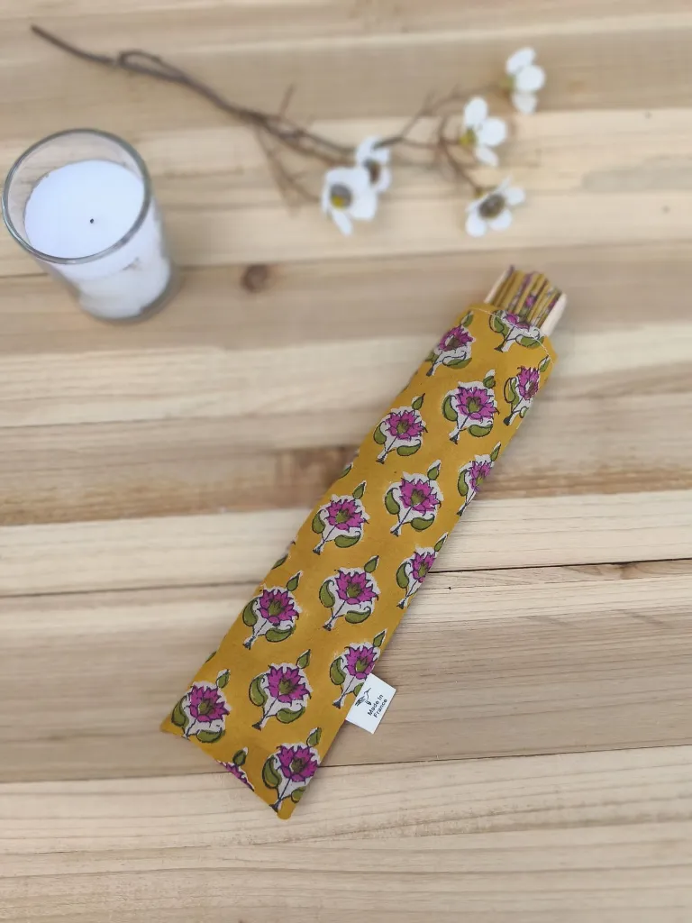 Eventail coton Indien Création artisanale Française