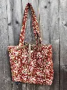 Sac cabas tote bag en coton matelassé Indien