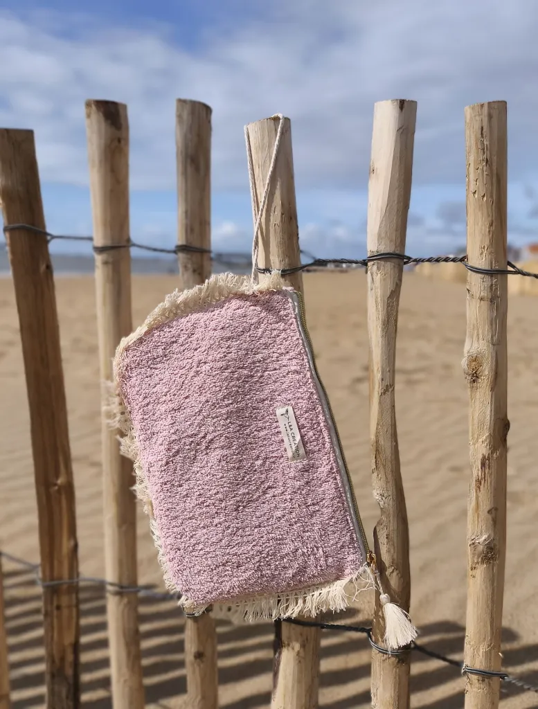 Pochette à maillot de bain Eponge  rose