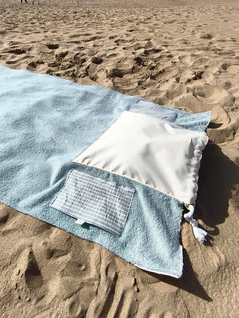 Pochon serviette de plage 2 en 1 L&A création