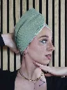 Serviette turban pour cheveux ultra doux coton Bio et bambou L&A Création