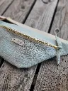 sac banane plumetis vert d'eau