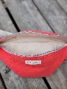 sac banane plumetis corail